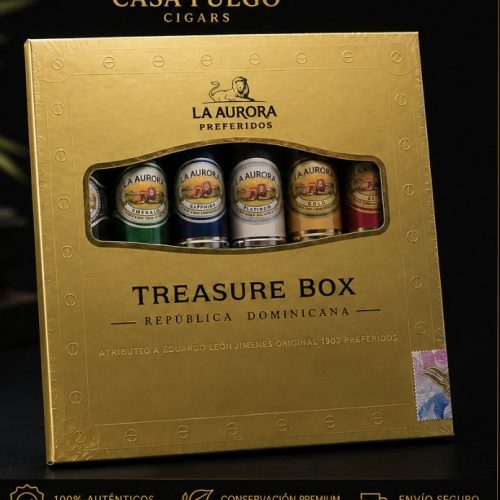 La Aurora Preferidos Treasure Box – Sampler (6 Vitolas)